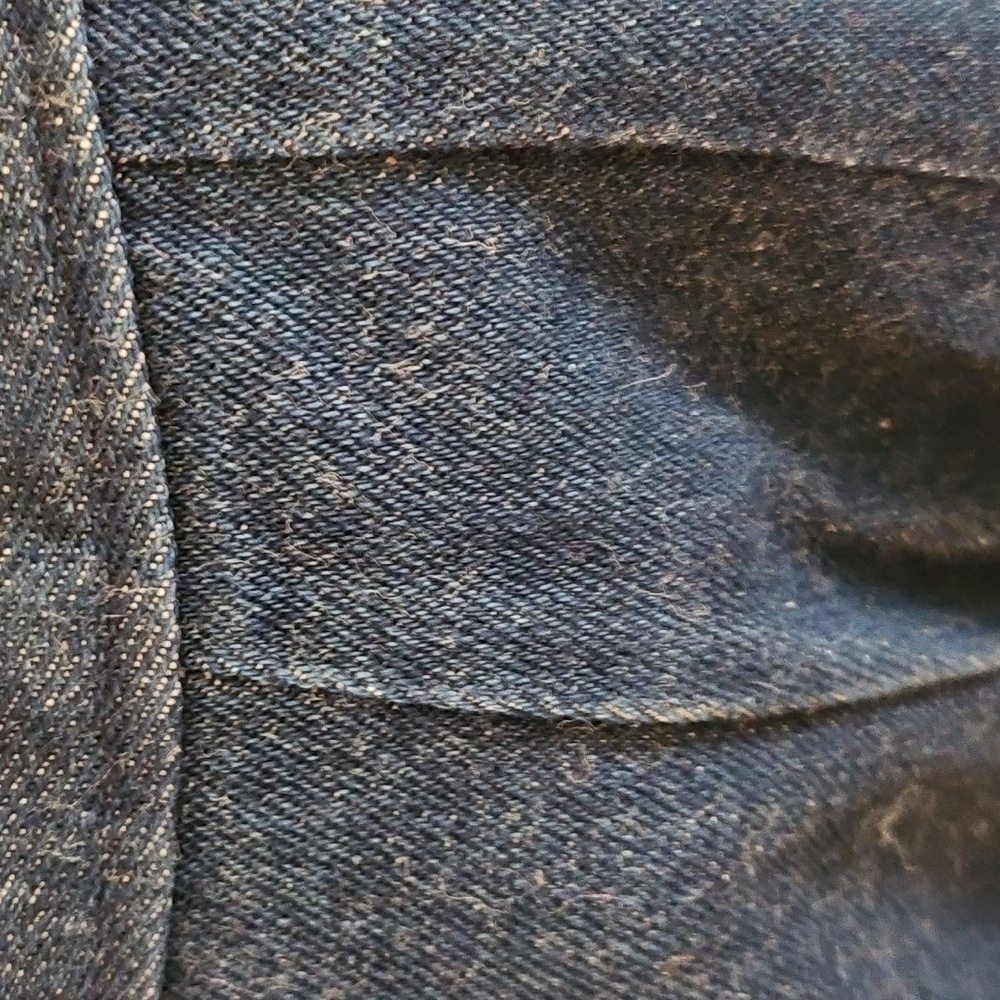 Hand Sewn Vintage Denim Skit With Eyelet Details - Picture 5 of 12